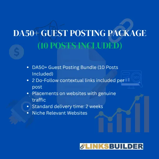 DA50+ Guest Posting Package